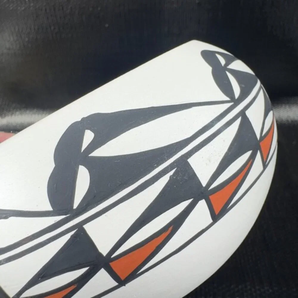 M L Laguna Hand Made Pottery Native American Artist Signed Planter Dish Bowl VTG